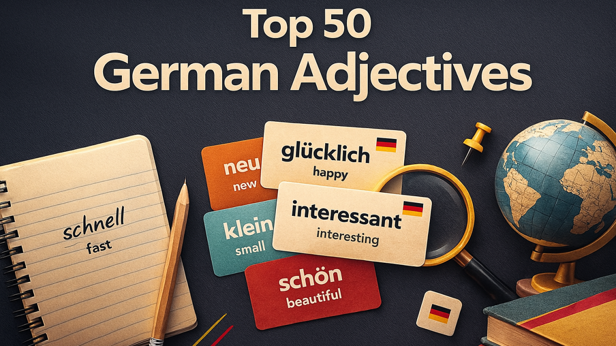 Top 50 Most German Adjectives (With Simple Example Sentences + English ...
